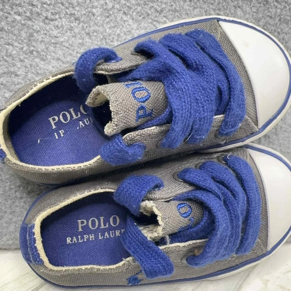 Polo‎ Ralph Lauren Toddler Little Kids Size 5 Carson Laceless Shoes Preppy Pony